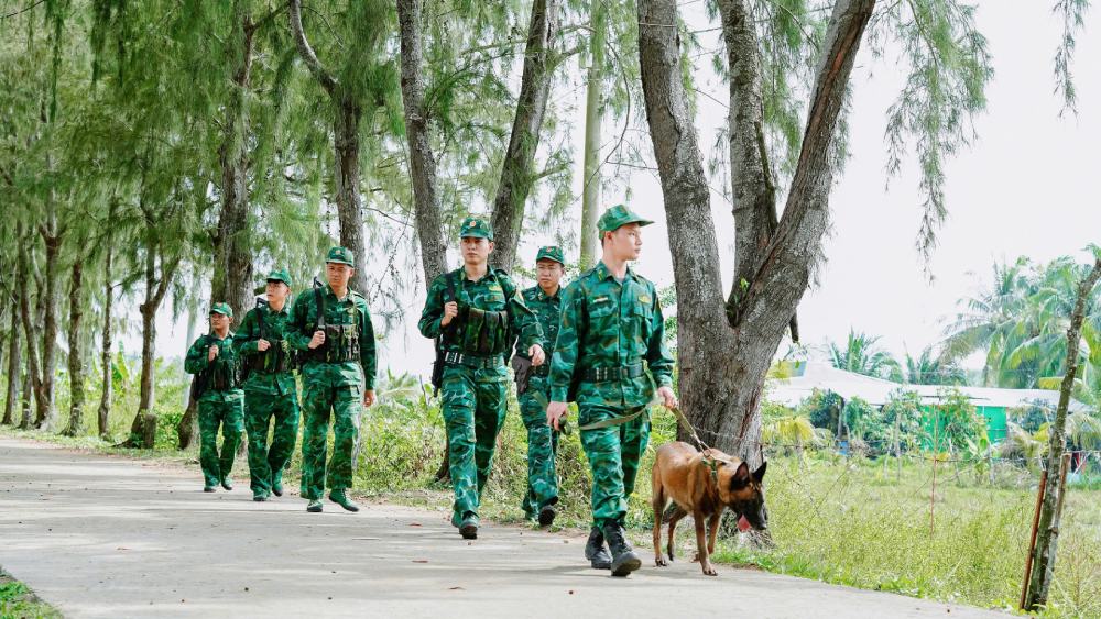 An Giang Provincial Border Guard force strengthens border protection patrols. Photo: Tien Vinh