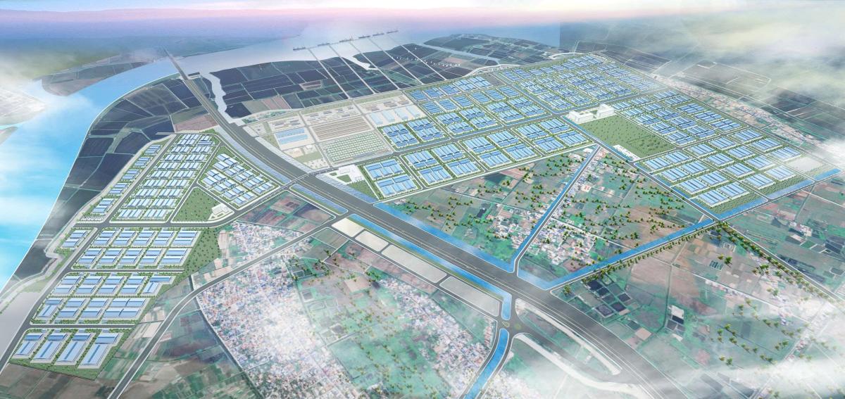 Hai Phong Special Economic Zone officially established. Perspective photo of the industrial park project in Hai Phong: Hai Phong e-Portal