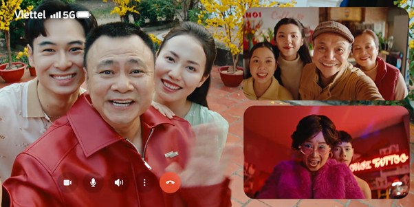 Gọi video mọi lúc mọi nơi cùng ứng dụng My Viettel (hình ảnh từ phim quảng cáo Tết “Dân chơi 5G” của Viettel Telecom)