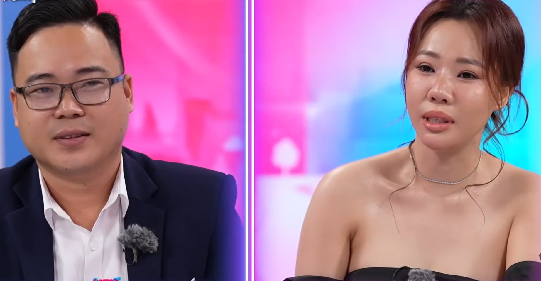 The guy and his single mother at the dating program. Photo: MCV Unit