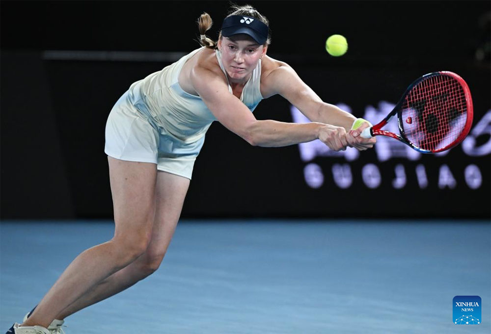 Asian No. 1 player Elena Rybakina. Photo: Xinhua