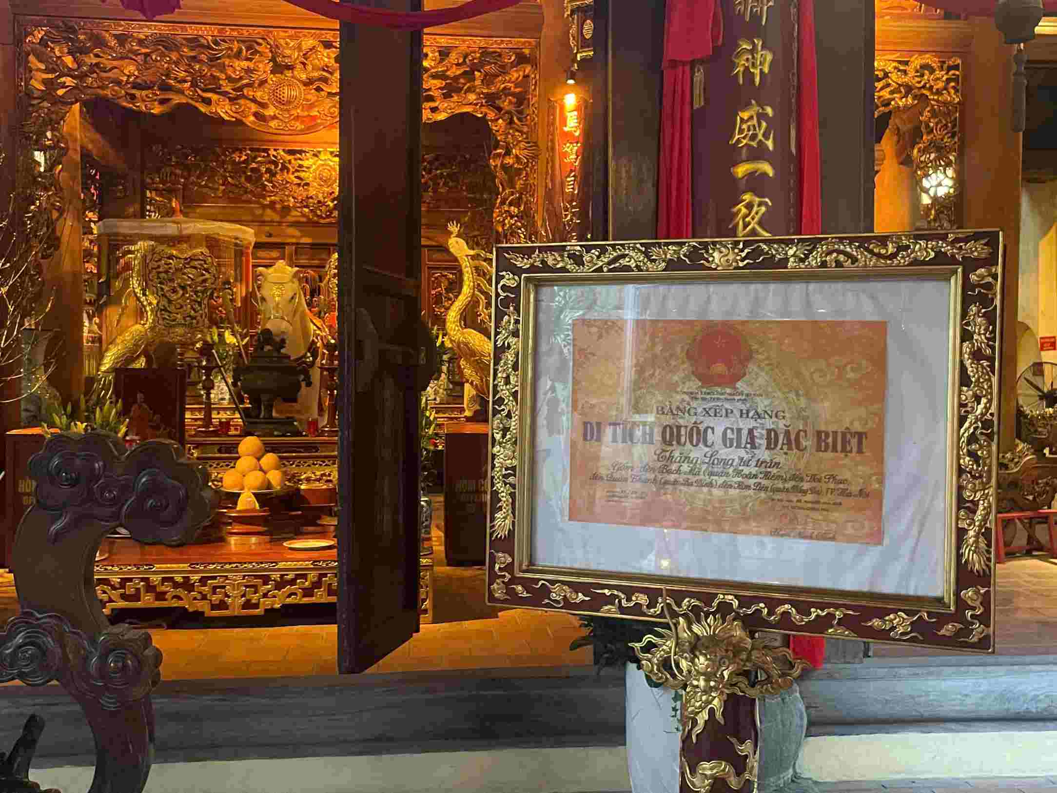 Đền Bạch Mã – chứng nhân lịch sử gắn với huyền tích dựng thành Thăng Long. Ảnh: Minh Vũ