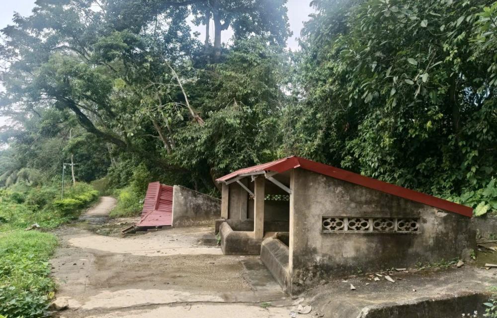 Những năm trở lại đây, người dân thôn Đự đã góp tiền, lắp đặt camera an ninh để bảo vệ khu vực Cây đa 5 giếng. Ảnh: Quách Du