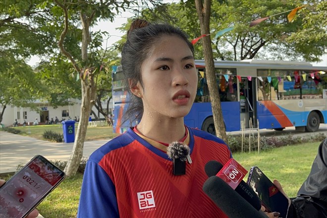 Defender Nguyen Thi Thanh Nha. Photo: Thanh Vu