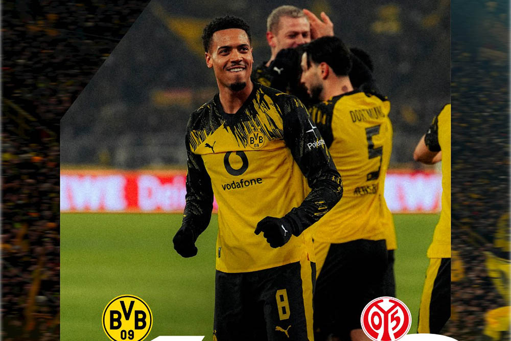 Dortmund has a big win against Mainz 05 in round 22 of the Bundesliga 2025-2026. Photo: Dortmund