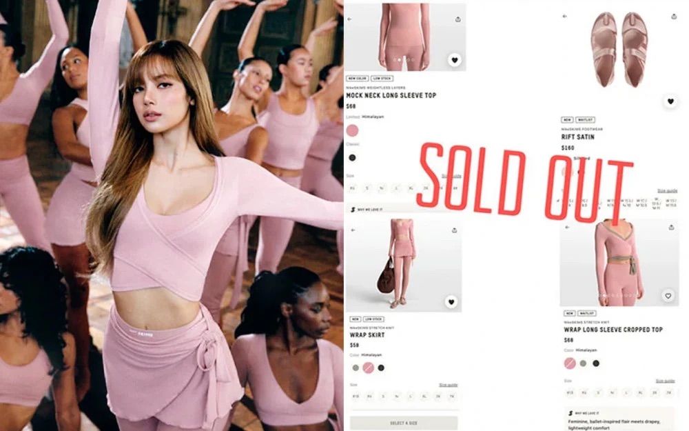 Products promoted by Lisa (Blackpink) are "sold out" globally. Photo: Lotte