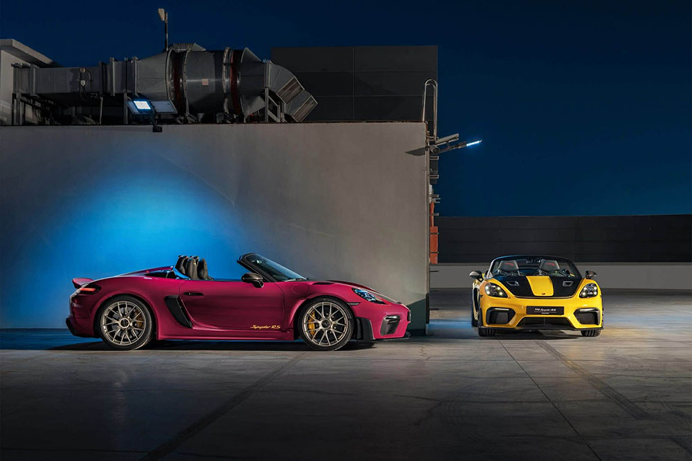 The first two Porsche 718 Spyder RSs in Vietnam appeared simultaneously in Ho Chi Minh City, attracting the attention of high-performance car enthusiasts. Photo: Porsche Vietnam