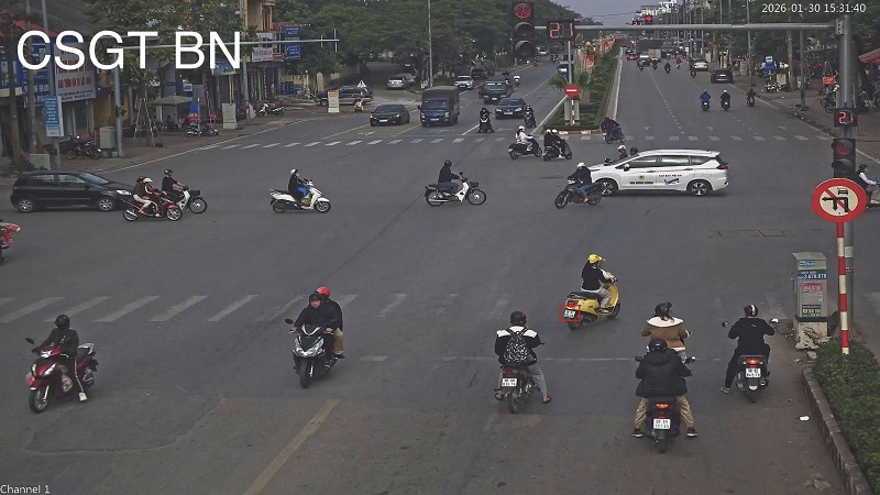 Motorbike owner fined remotely in Bac Ninh. Photo: Bac Ninh Traffic Police