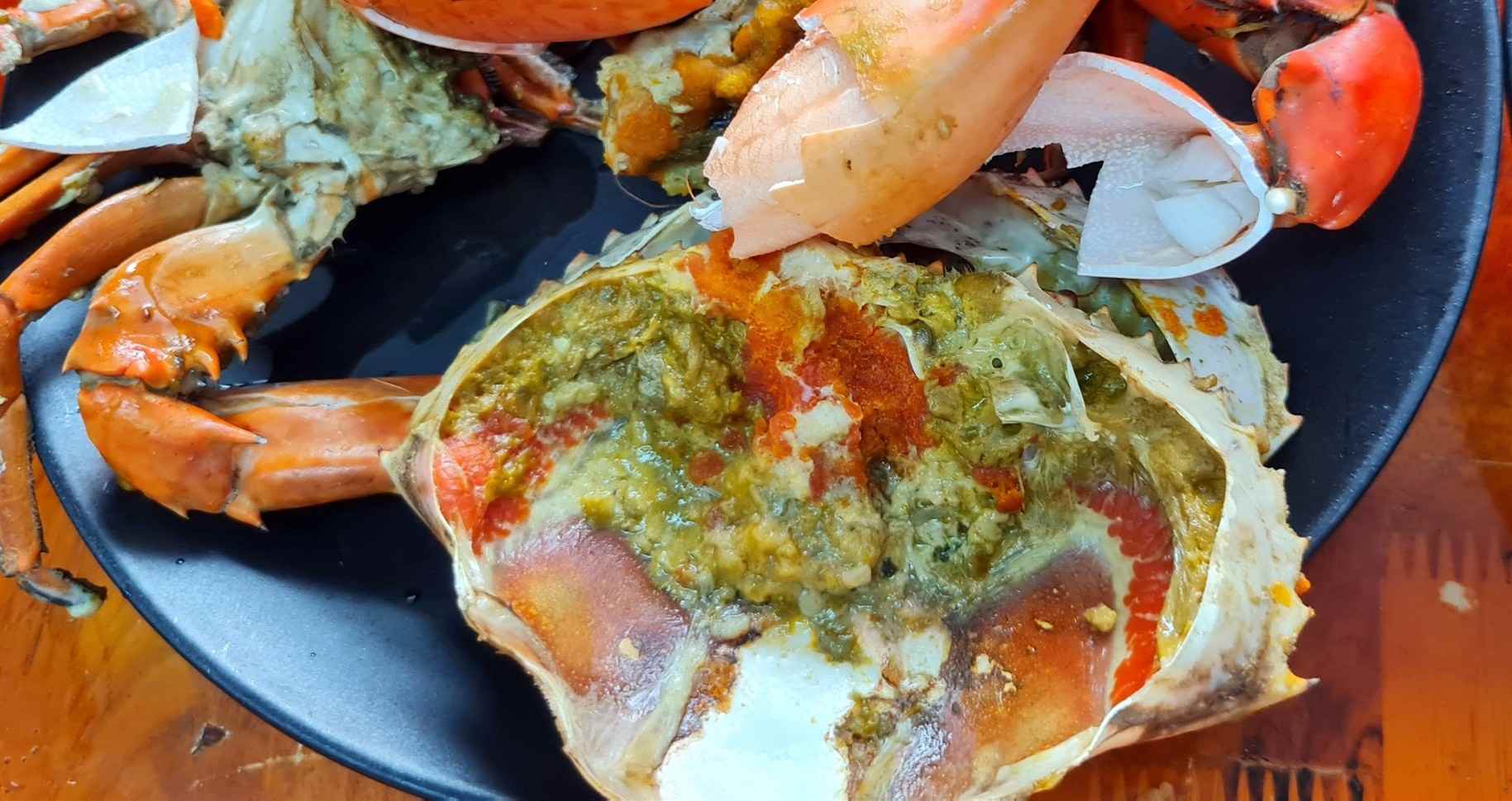 Cua gạch son đặc sản của tỉnh Cà Mau. Ảnh: Nhật Hồ.