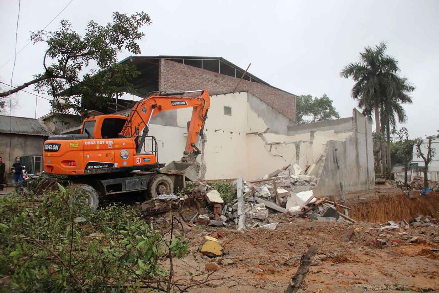Over the past time, Hoa Lac commune (Hanoi) has focused on drastically directing site clearance for key projects. Photo: TTVH Hoa Lac commune