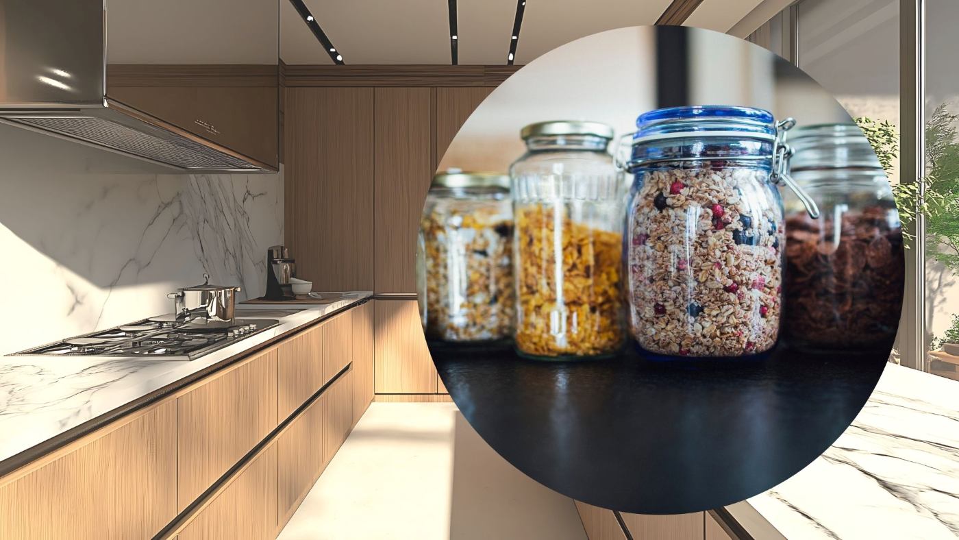 Synchronizing spice jars is a simple but effective way to decorate, helping the kitchen look neater and more sophisticated. Graphics: Thanh Thanh