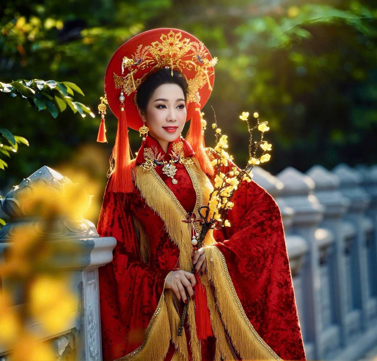 Các họa tiết truyền thống được xử lý tỉ mỉ, kết hợp cùng chất liệu mềm mại giúp tôn lên vẻ thướt tha, nền nã của tà áo dài.  