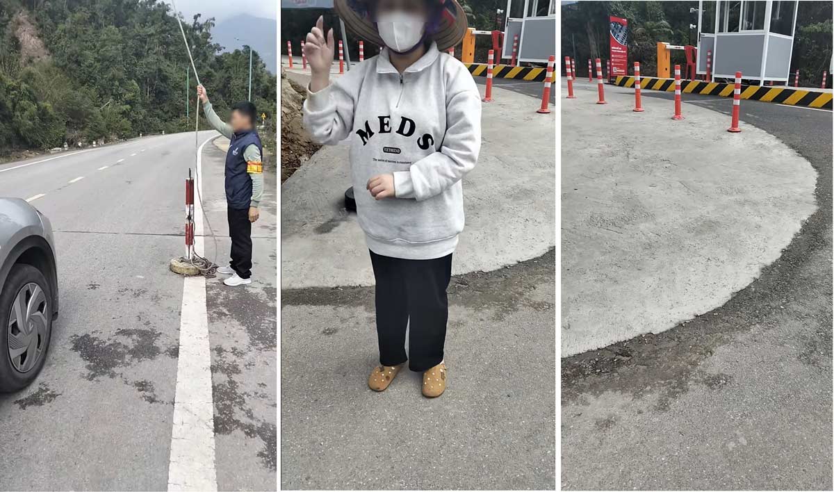 Developments of the case after people reflected on social networks, Yen Tu Ward People's Committee worked with businesses, requesting to review the process of controlling vehicles entering and leaving Yen Tu Photo: Doan Hung