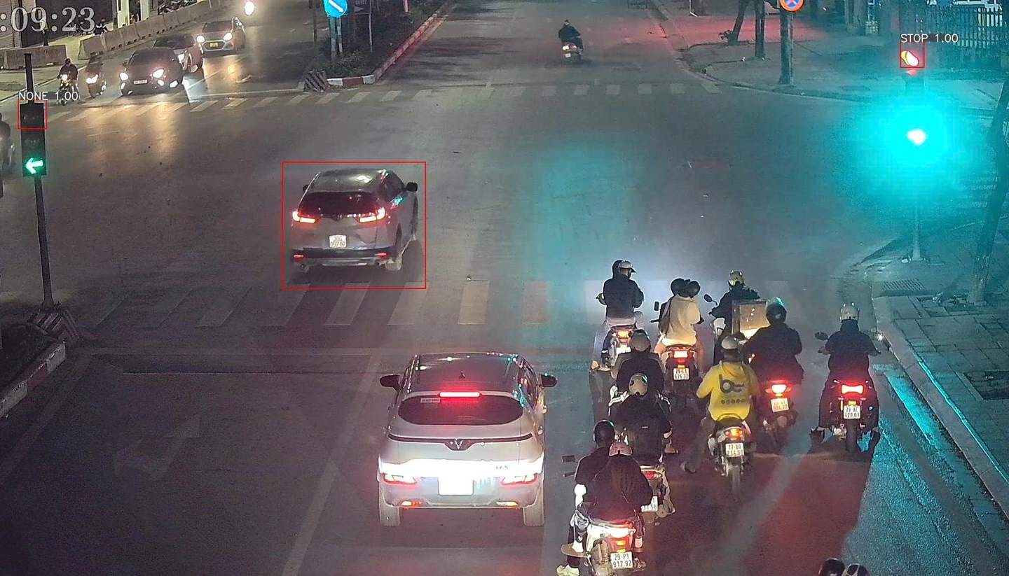 Cars running red lights are recorded by AI cameras and fined remotely. Photo: Police provided