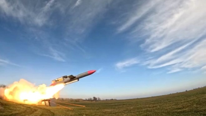 Flamigo missile of Ukraine. Photo: AFP