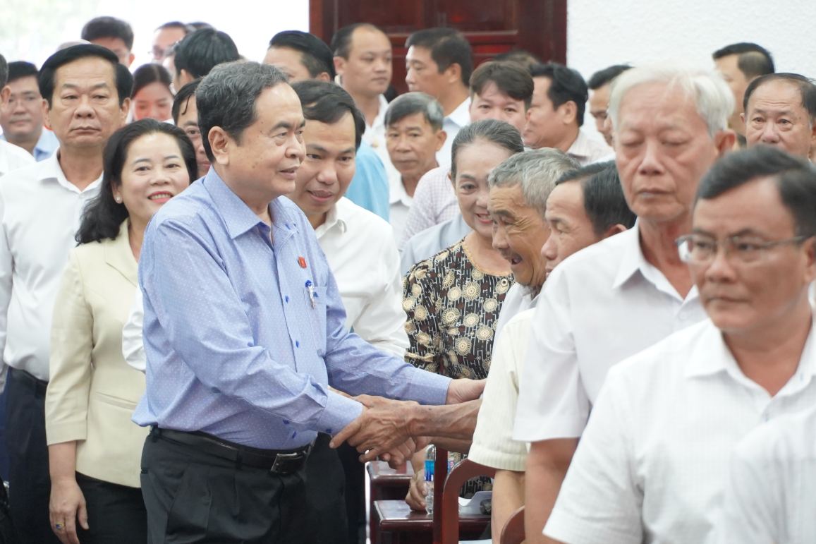 Politburo member, National Assembly Chairman Tran Thanh Man is on the List of 64 candidates for the 16th National Assembly in Ho Chi Minh City. Photo: Ta Quang