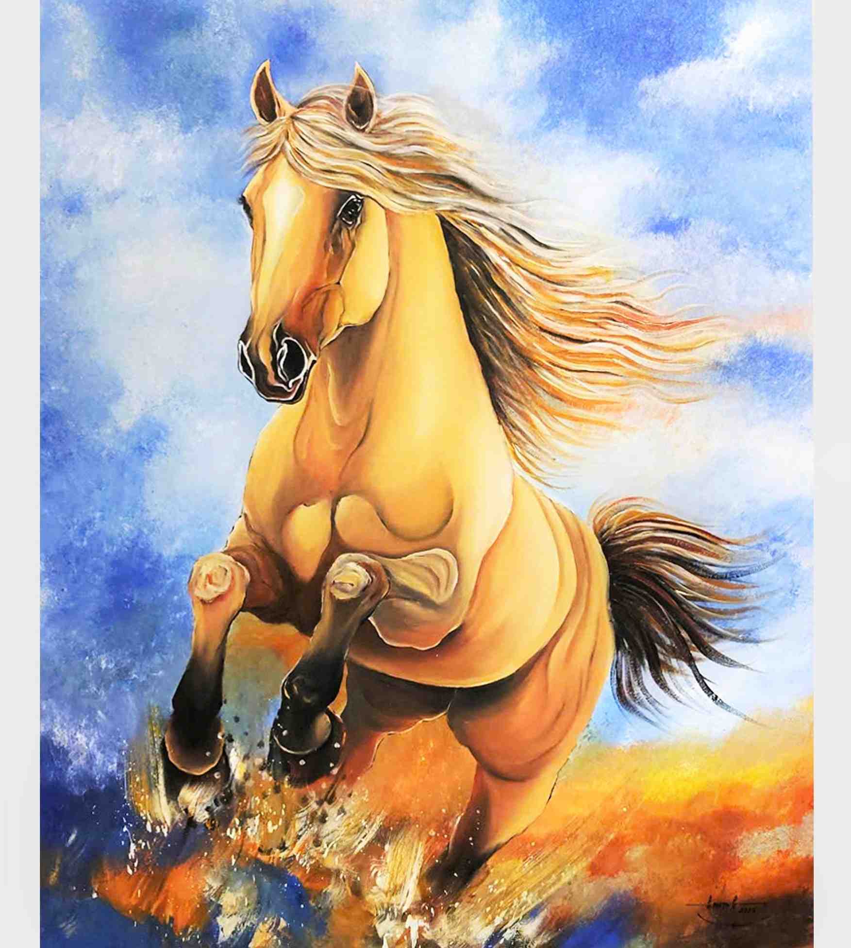 Tác phẩm Kim mã vân phi. Ảnh: Phúc Khánh 