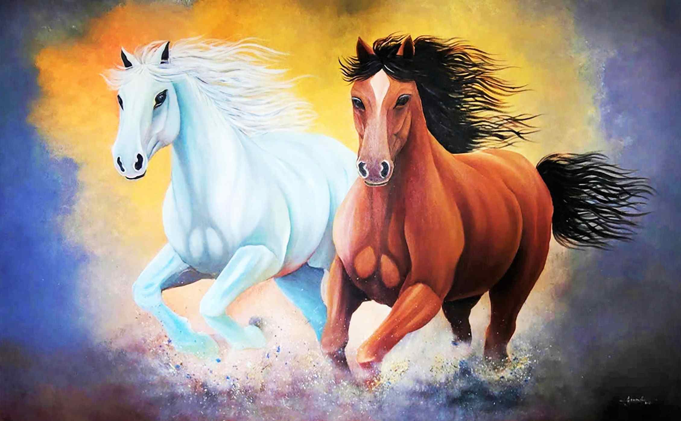 Tác phẩm Mã đáo thành công. Ảnh: Phúc Khánh 