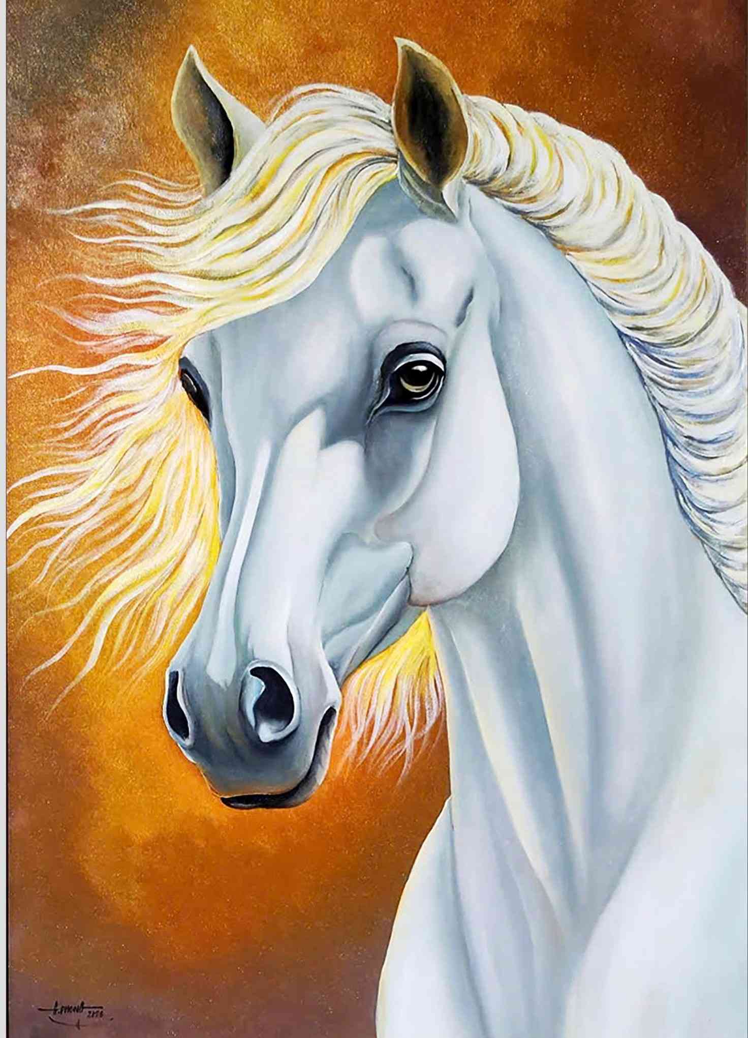 Tác phẩm Chân dung Bính Ngọ. Ảnh: Phúc Khánh 