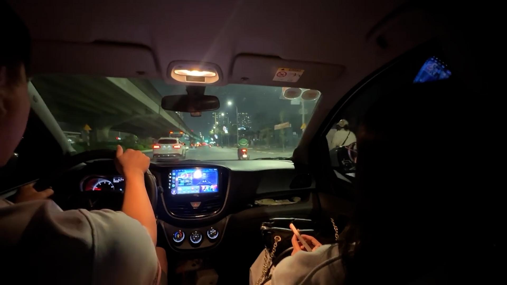 Unusual experiences on the journey home when there is no longer congestion