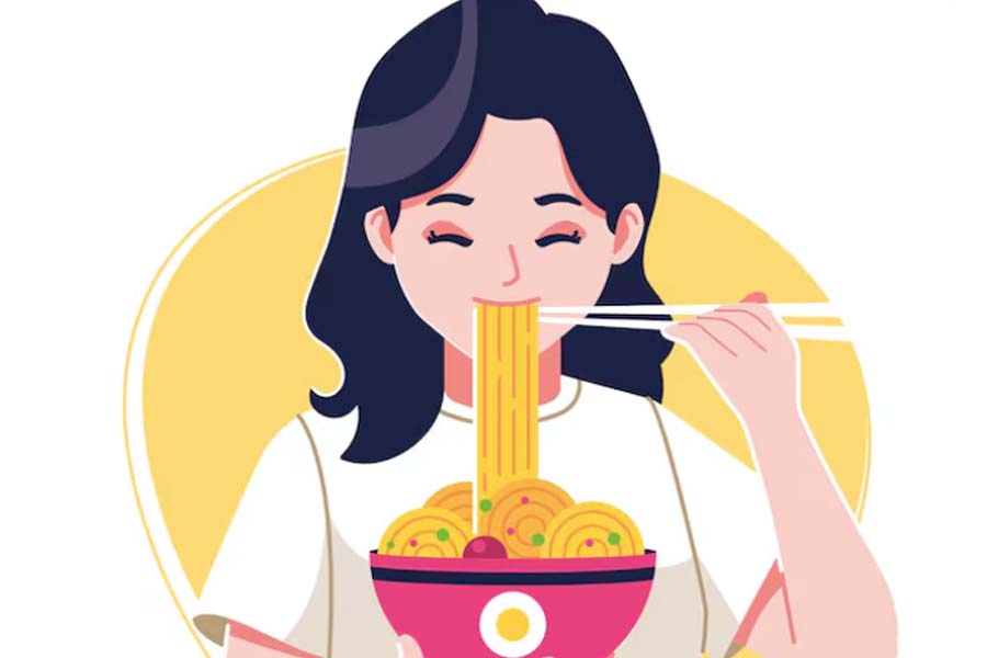 Craving instant noodles during pregnancy and things to note. Graphics: Thien Nhan