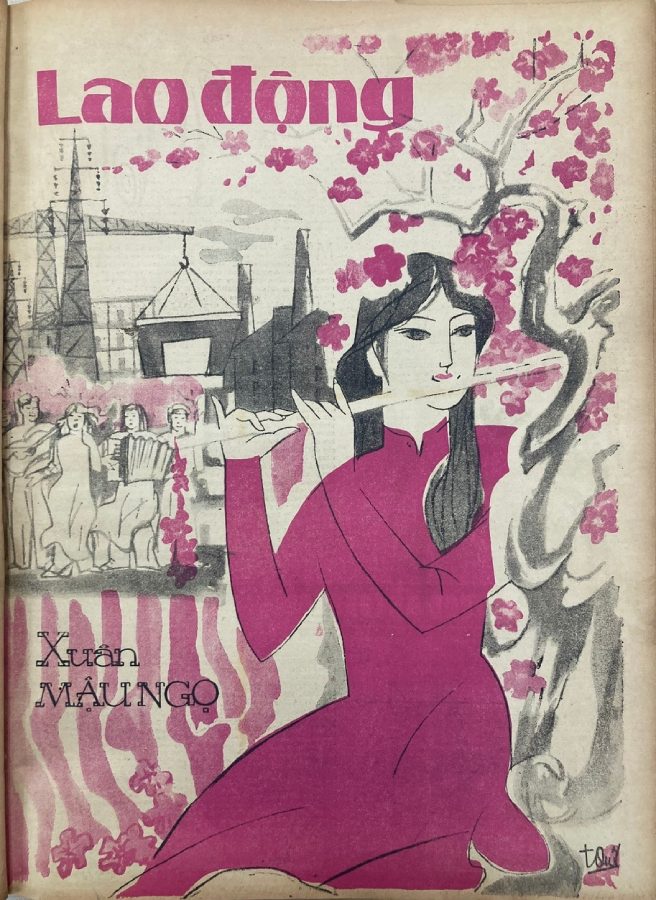 Trang bìa báo xuân Lao Động năm 1978. Ảnh: Trần Vương