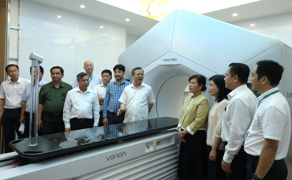 Inside the modern radiation therapy system installation area in Can Tho