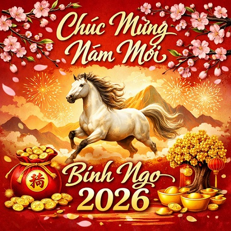 The best and most meaningful Tet greetings of Binh Ngo 2026 will be wonderful spiritual gifts for loved ones. Photo: AI