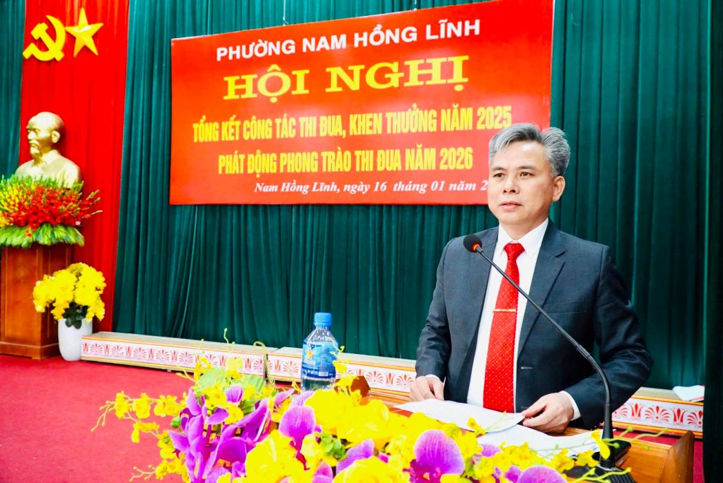 Chairman of Nam Hong Linh Ward People's Committee Ton Quang Ngoc affirmed that the ward is having breakthrough growth and development. Photo: Quoc Cuong