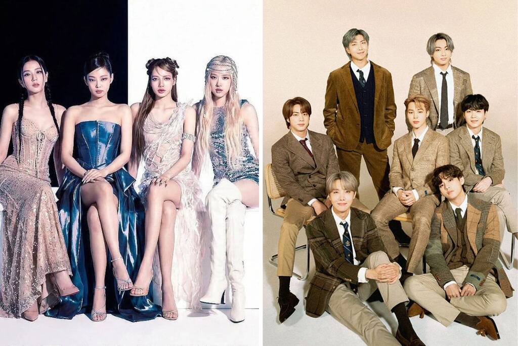 Blackpink and BTS's return to the music race is expected. Photo: Lotte