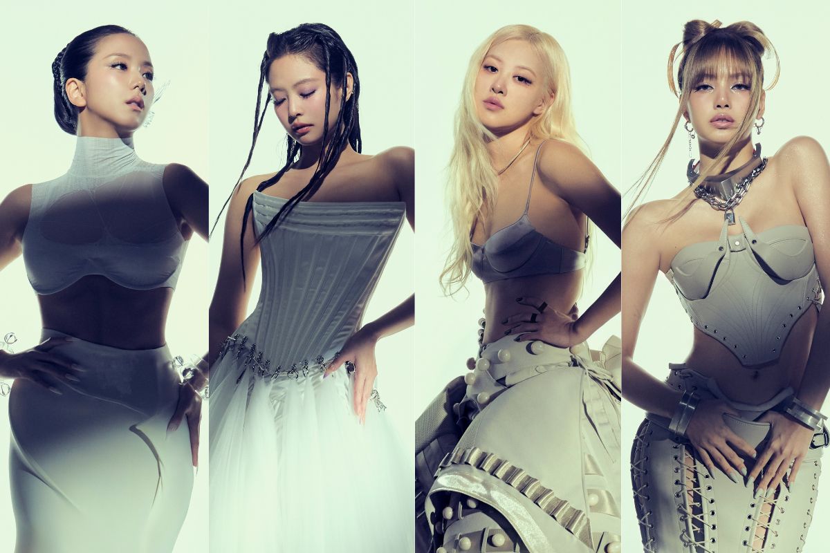 Blackpink với phong cách ấn tượng trong album mới. Ảnh: Lotte