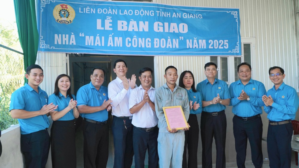 Chương trình nhà Mái ấm Công đoàn phát huy hiệu quả thiết thực. Ảnh: Nguyên Anh