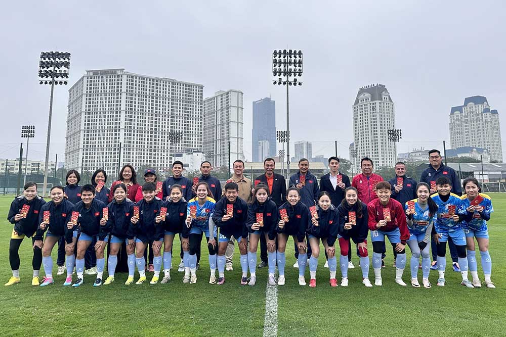 The Vietnamese women's national team will gather again on the 2nd day of Tet to prepare for the Asian tournament. Photo: VFF
