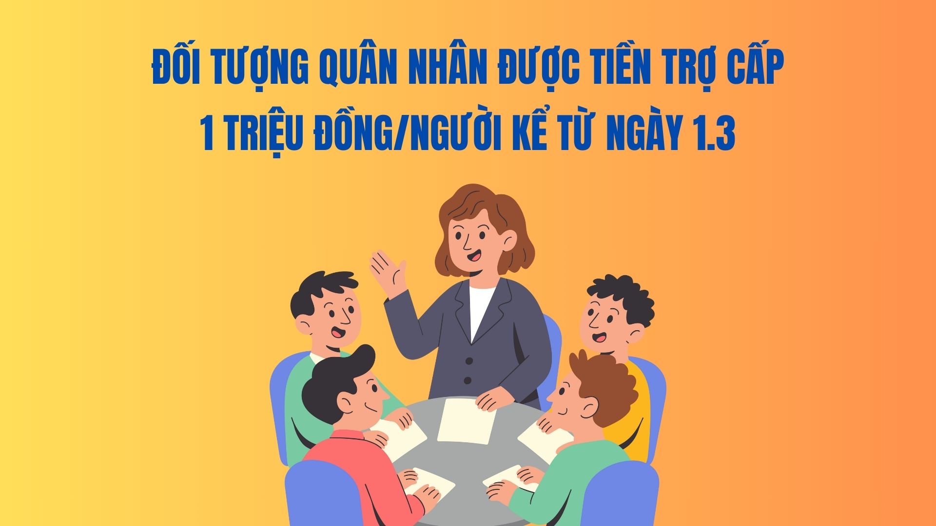 Military personnel are entitled to a subsidy of 1 million VND/person from March 1