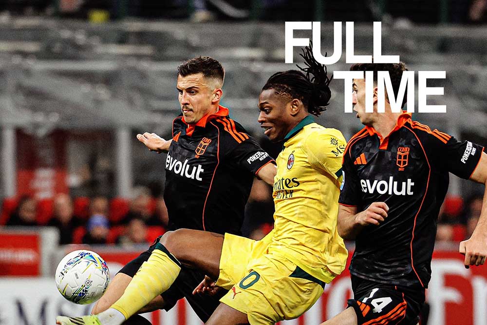 AC Milan (yellow jersey) was held to a draw by Como. Photo: AC Milan