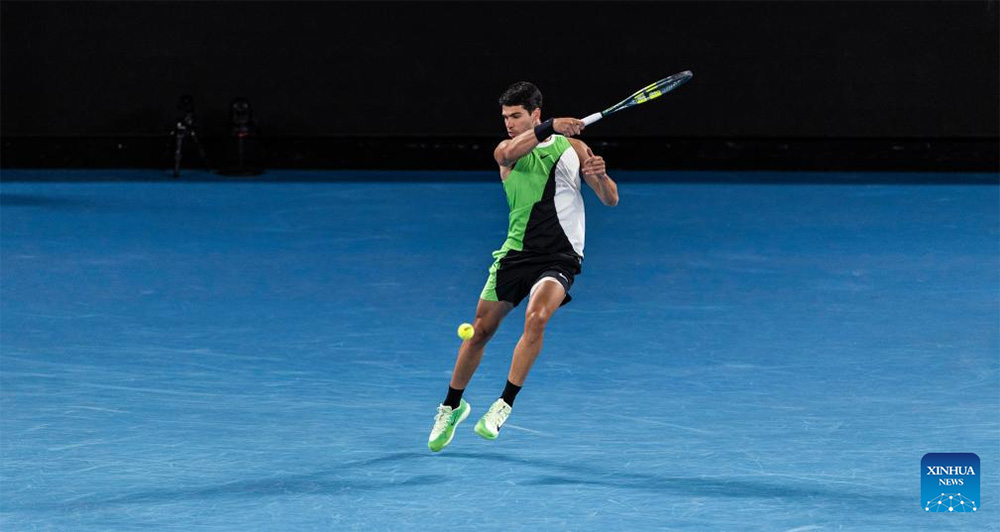 Tennis player Carlos Alcaraz. Photo: Xinhua