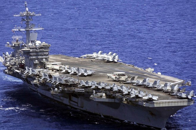 米国が空母を中東に派遣。写真:Seaforces