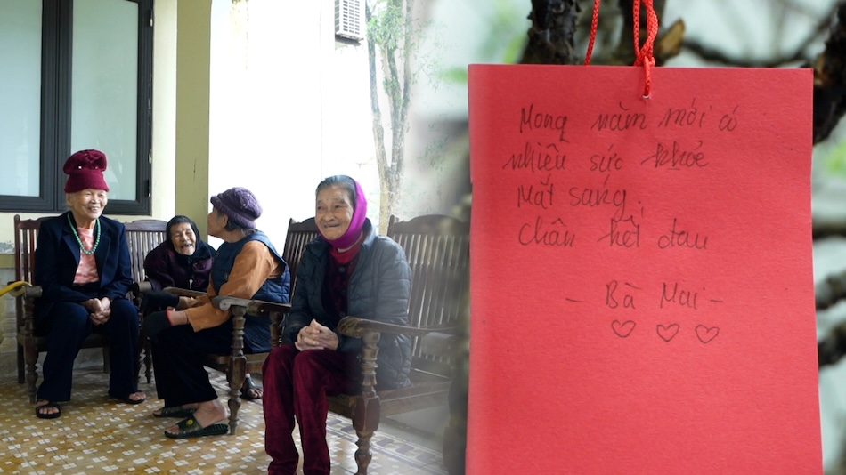 Tet sharing of lonely elderly people