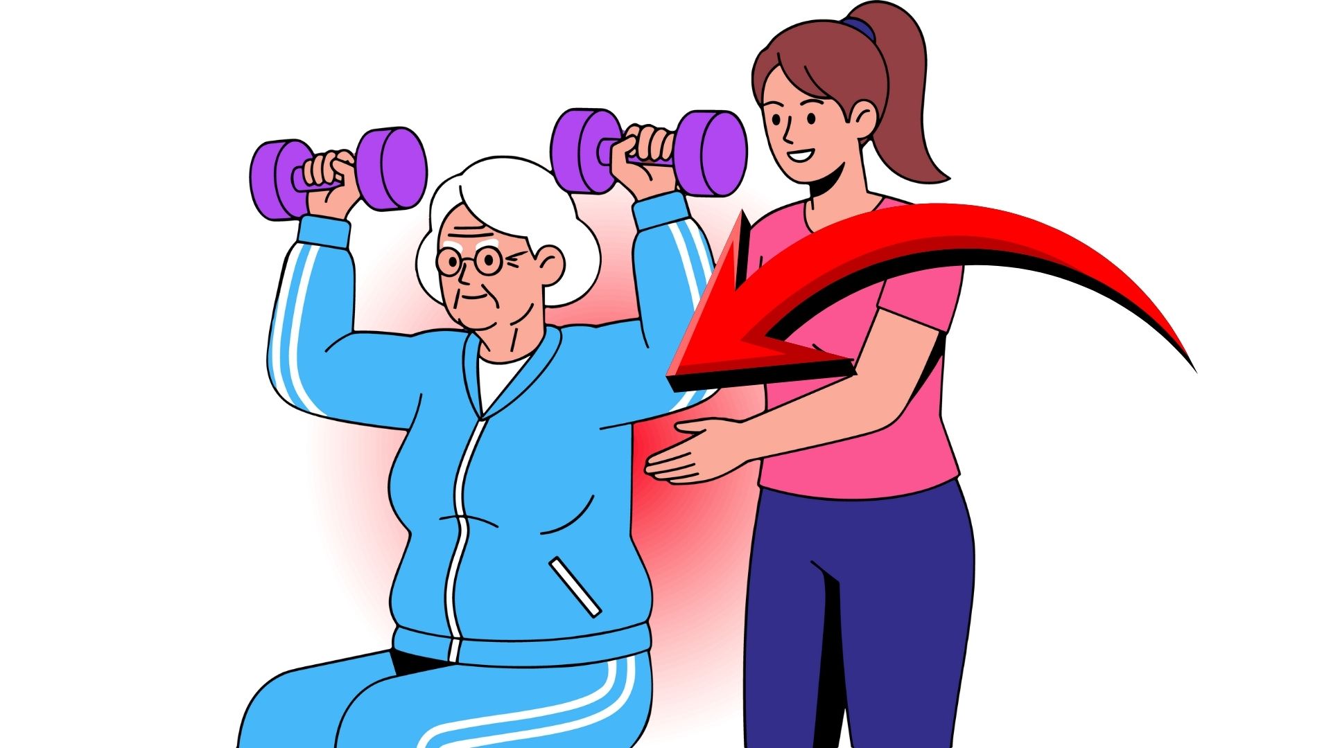 After 50 years old, healthy arms and shoulders not only help with effective exercise but also support daily activities. Graphics: Thanh Thanh