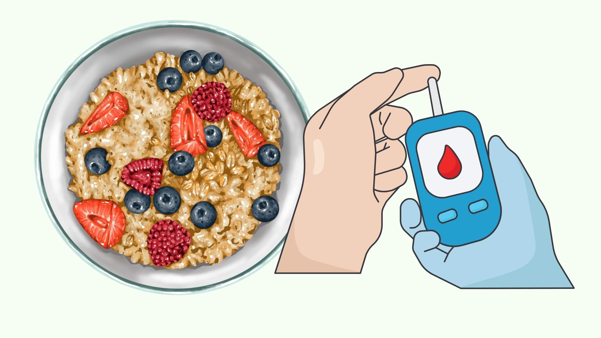 Stable blood sugar thanks to choosing the right time to eat oatmeal every day. Graphics: Linh Dan