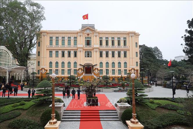 Trụ sở làm việc Cơ quan Chủ tịch nước tại số 2 Lê Thạch. Ảnh: TTXVN