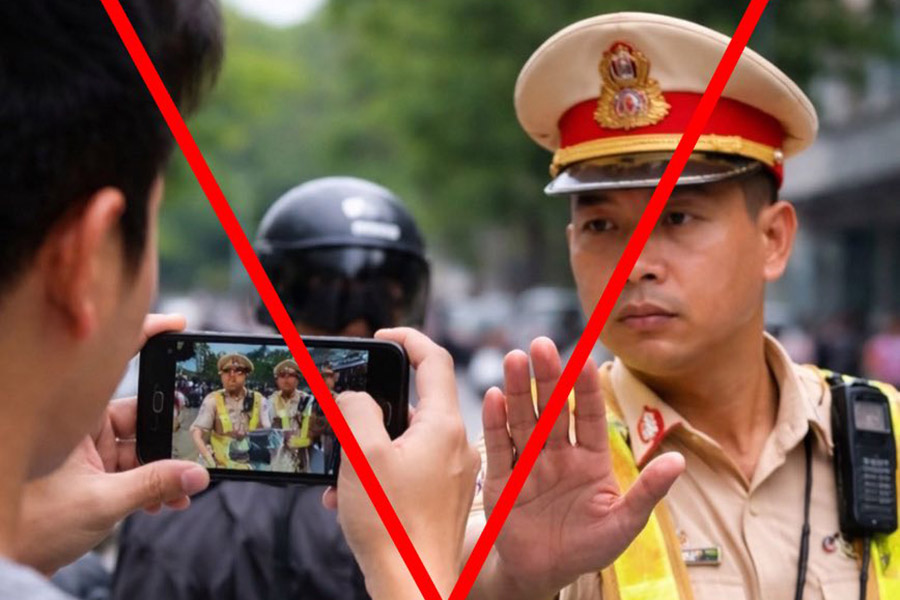 Images created by AI attached with false information. Photo: Traffic Police Department