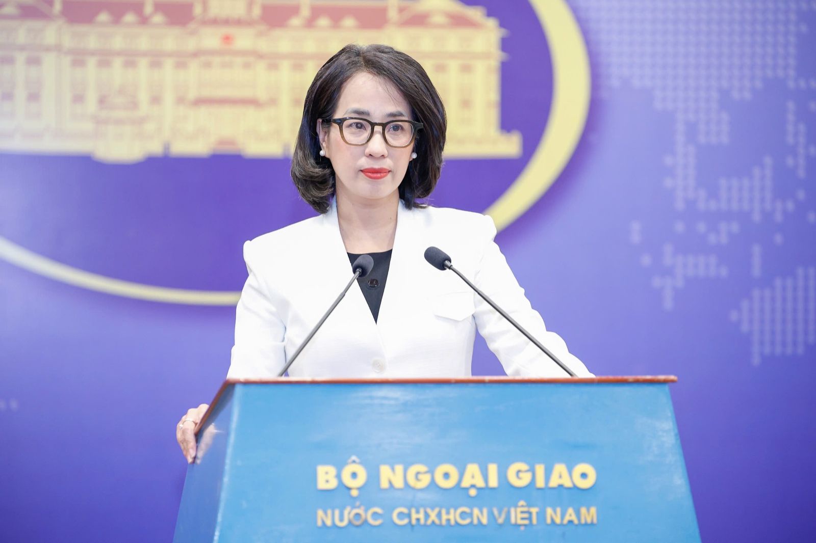 Spokesperson of the Vietnamese Ministry of Foreign Affairs Pham Thu Hang. Photo: Ministry of Foreign Affairs