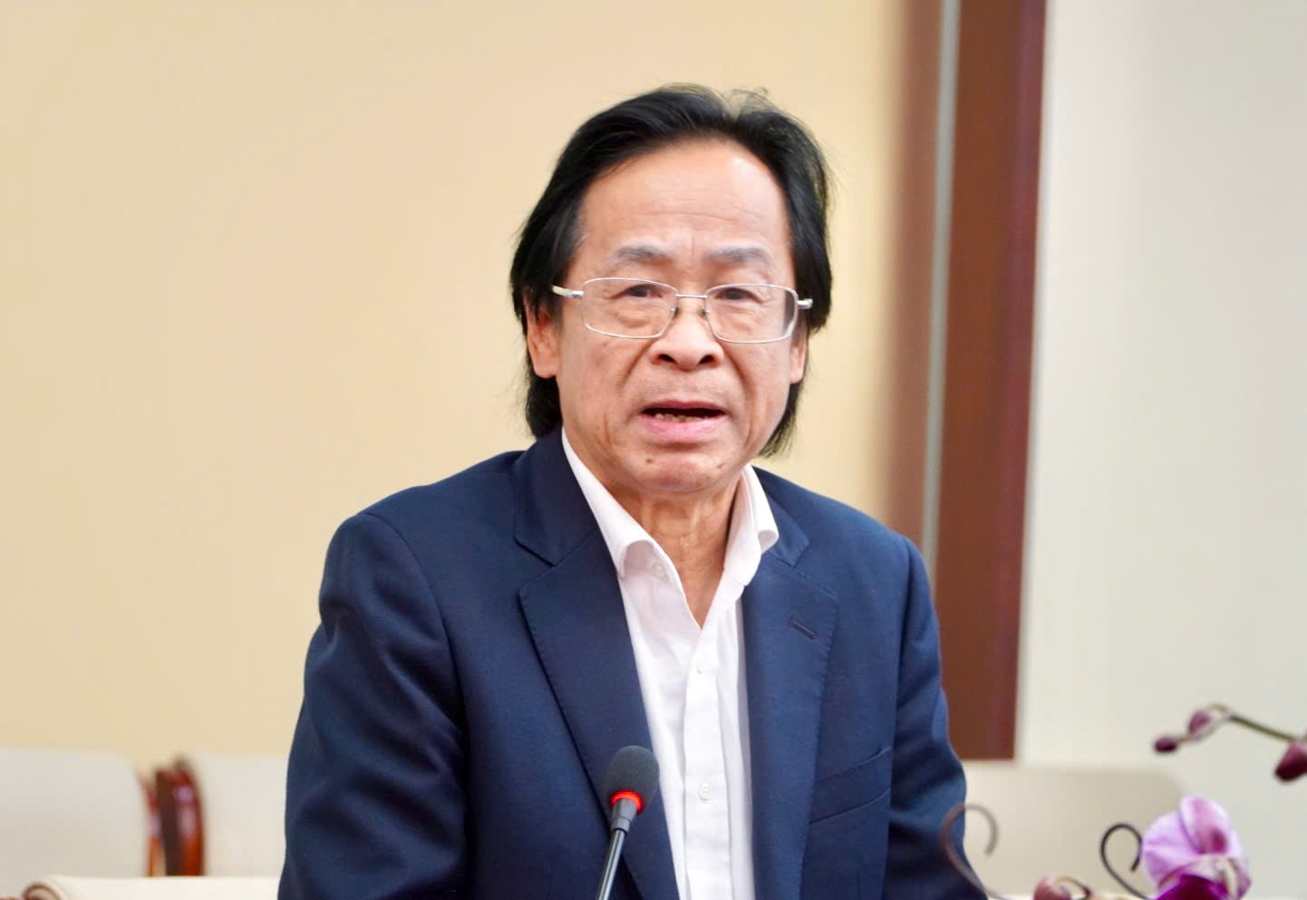 PGS.TS. Nguyễn Lân Trung – Phó Chủ tịch kiêm Tổng Thư ký Hội Liên lạc với người Việt Nam ở nước ngoài. Ảnh: Tường Vân