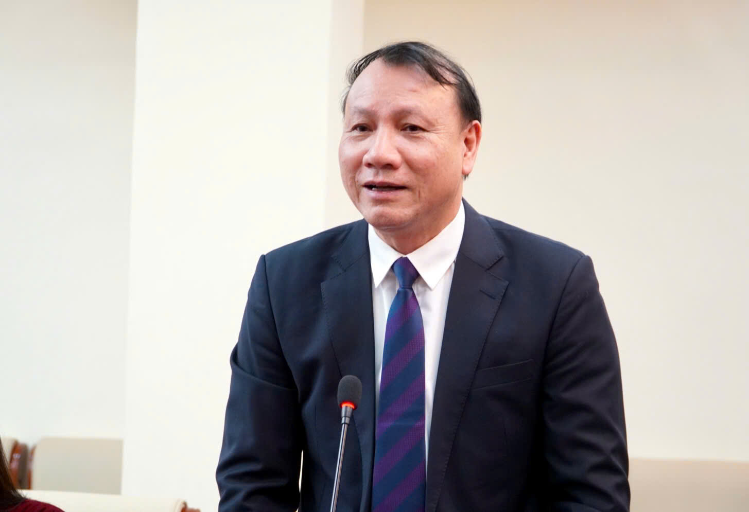 PGS.TS Nguyễn Đức Sơn – Hiệu trưởng Trường Đại học Sư phạm Hà Nội. Ảnh: Tường Vân