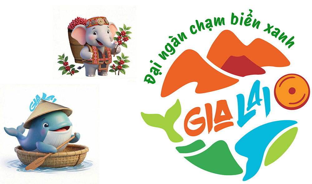 Logo Năm Du lịch quốc gia tỉnh Gia Lai mới là biểu trưng cho sự giao thoa hài hòa giữa cao nguyên và biển cả sau khi Gia Lai và Bình Định sáp nhập.