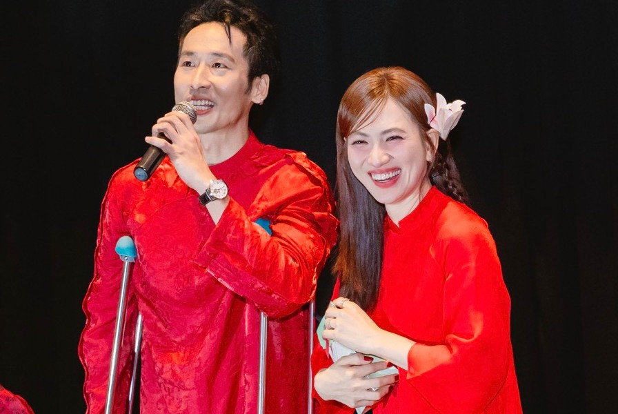 The movie "God-given Treasure" stars Tuan Tran, Phuong Anh Dao. Photo: Film crew