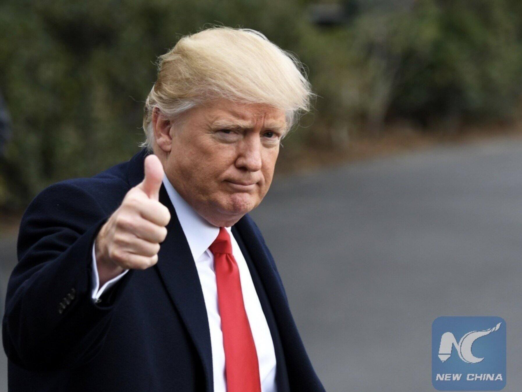 US President Donald Trump announced that he will ask the government to release files related to aliens. Photo: Xinhua