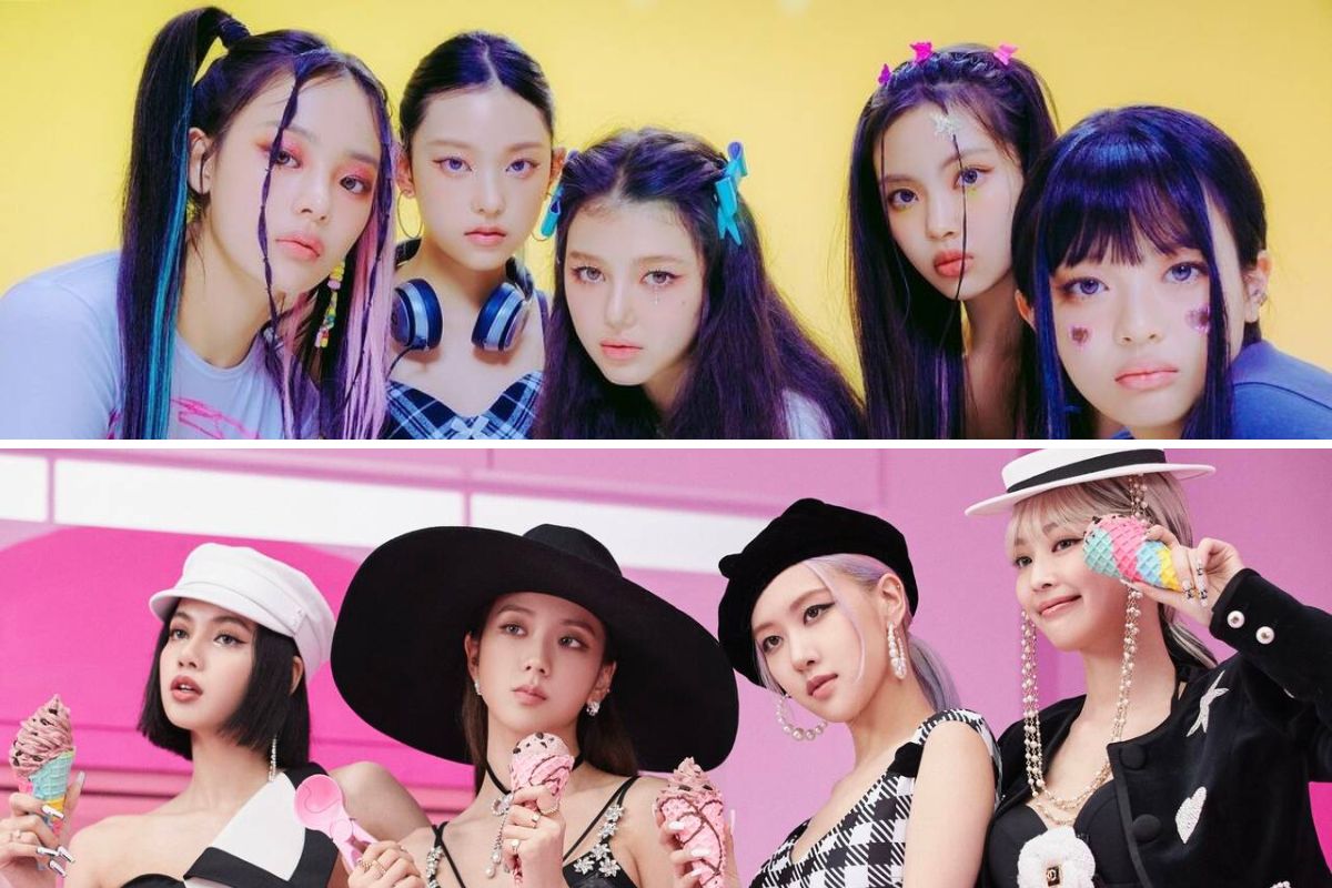 NewJeans and Blackpink. Photo: Lotte