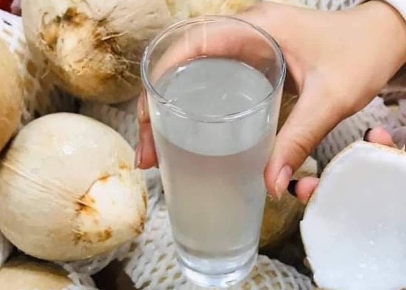 Coconut bamboo has the effect of supporting uric acid excretion after Tet. Photo: Thu Thuy.